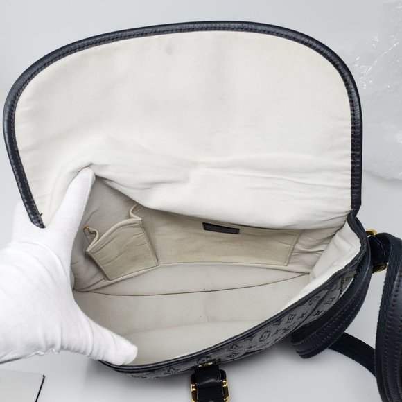 Auth Louis Vuitton Denim and Leather Crossbody Bag - Picture 12 of 16